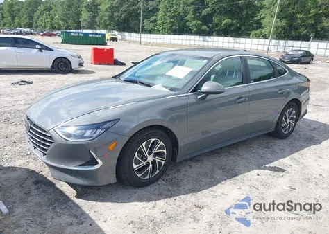 2023 Hyundai Sonata Hybrid Blue из США, поврежденный, VIN KMHL24JJ2PA055586